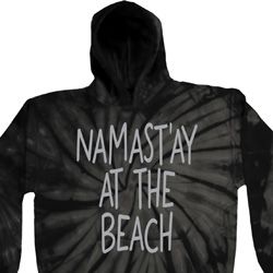 Yoga Namastay at the Beach Tie Dye Hoodie Yoga Namastay at the Beach Tie Dye Hoodie