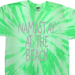 Yoga Namastay at the Beach Twist Tie Dye Shirt Yoga Namastay at the Beach Twist Tie Dye Shirt