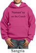 Yoga Namastay Home on the Couch Kids Hoodie