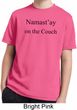 Yoga Namastay Home on the Couch Kids Moisture Wicking Shirt