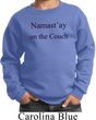 Yoga Namastay Home on the Couch Kids Sweatshirt
