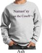 Yoga Namastay Home on the Couch Kids Sweatshirt