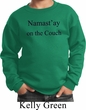 Yoga Namastay Home on the Couch Kids Sweatshirt