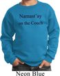 Yoga Namastay Home on the Couch Kids Sweatshirt