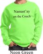 Yoga Namastay Home on the Couch Kids Sweatshirt