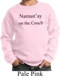 Yoga Namastay Home on the Couch Kids Sweatshirt