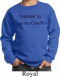 Yoga Namastay Home on the Couch Kids Sweatshirt
