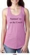 Yoga Namastay Home on the Couch Ladies Ideal Tank Top