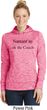 Yoga Namastay Home on the Couch Ladies Moisture Wicking Hoodie