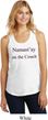 Yoga Namastay Home on the Couch Ladies Racerback Tank Top