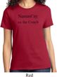 Yoga Namastay Home on the Couch Ladies Shirt