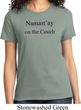 Yoga Namastay Home on the Couch Ladies Shirt
