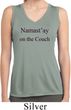 Yoga Namastay Home on the Couch Ladies Sleeveless Dry Wicking Shirt