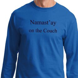 Yoga Namastay Home on the Couch Long Sleeve Shirt Yoga Namastay Home on the Couch Long Sleeve Shirt