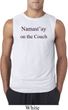 Yoga Namastay Home on the Couch Mens Sleeveless Shirt