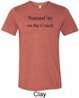 Yoga Namastay Home on the Couch Mens Tri Blend Crewneck Shirt