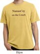 Yoga Namastay Home on the Couch Pigment Dyed Shirt