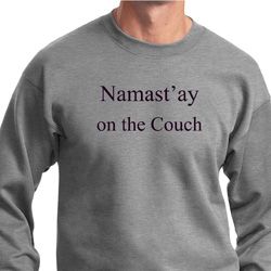 Yoga Namastay Home on the Couch Sweatshirt Yoga Namastay Home on the Couch Sweatshirt