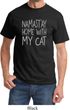 Yoga Namastay Home with My Cat Adult Shirt