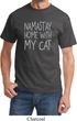 Yoga Namastay Home with My Cat Adult Shirt