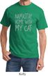 Yoga Namastay Home with My Cat Adult Shirt