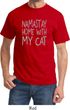 Yoga Namastay Home with My Cat Adult Shirt