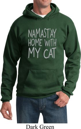 Yoga Namastay Home with My Cat Hoodie