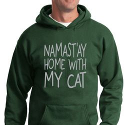 Yoga Namastay Home with My Cat Hoodie