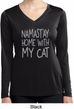 Yoga Namastay Home with My Cat Ladies Dry Wicking Long Sleeve Shirt