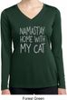 Yoga Namastay Home with My Cat Ladies Dry Wicking Long Sleeve Shirt