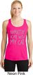 Yoga Namastay Home with My Cat Ladies Dry Wicking Racerback Tank Top