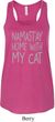 Yoga Namastay Home with My Cat Ladies Flowy Racerback Tanktop