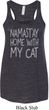 Yoga Namastay Home with My Cat Ladies Flowy Racerback Tanktop