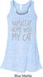 Yoga Namastay Home with My Cat Ladies Flowy Racerback Tanktop
