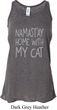 Yoga Namastay Home with My Cat Ladies Flowy Racerback Tanktop
