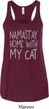 Yoga Namastay Home with My Cat Ladies Flowy Racerback Tanktop