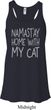 Yoga Namastay Home with My Cat Ladies Flowy Racerback Tanktop