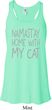 Yoga Namastay Home with My Cat Ladies Flowy Racerback Tanktop