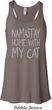Yoga Namastay Home with My Cat Ladies Flowy Racerback Tanktop