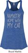 Yoga Namastay Home with My Cat Ladies Flowy Racerback Tanktop
