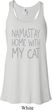 Yoga Namastay Home with My Cat Ladies Flowy Racerback Tanktop