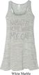 Yoga Namastay Home with My Cat Ladies Flowy Racerback Tanktop