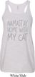 Yoga Namastay Home with My Cat Ladies Flowy Racerback Tanktop