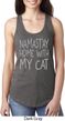 Yoga Namastay Home with My Cat Ladies Ideal Tank Top