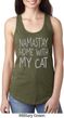 Yoga Namastay Home with My Cat Ladies Ideal Tank Top