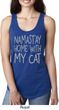 Yoga Namastay Home with My Cat Ladies Ideal Tank Top