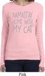 Yoga Namastay Home with My Cat Ladies Long Sleeve Shirt