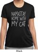 Yoga Namastay Home with My Cat Ladies Moisture Wicking Shirt