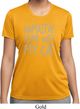 Yoga Namastay Home with My Cat Ladies Moisture Wicking Shirt