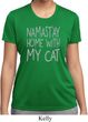 Yoga Namastay Home with My Cat Ladies Moisture Wicking Shirt